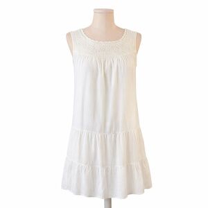 Gap Cotton Dropped Waist Dress. White Dress. New with tags. Size XS. Beach.